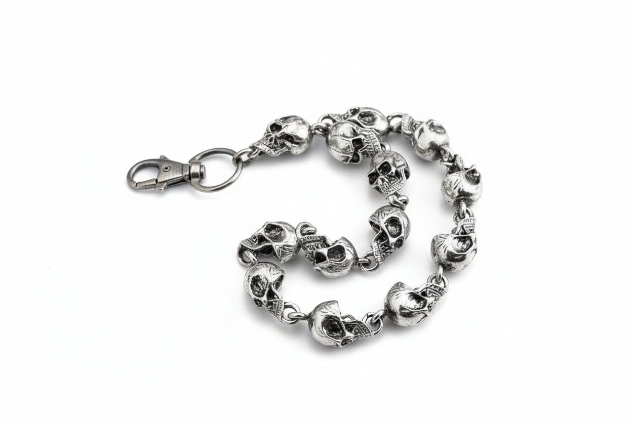 Cadena para Pantalones de Calavera Metálica