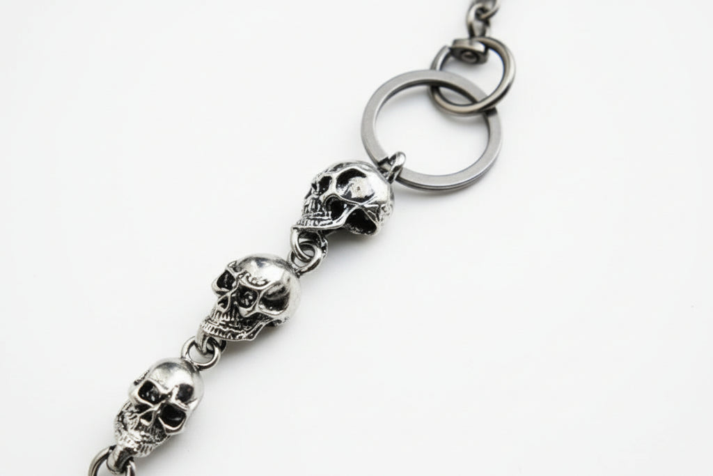 CADENA PARA PANTALONES DE CALAVERA METÁLICA