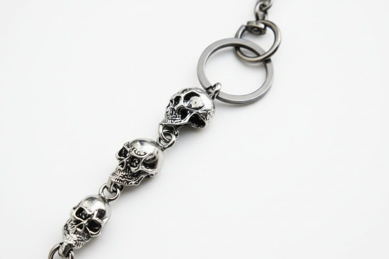 Cadena para Pantalones de Calavera Metálica