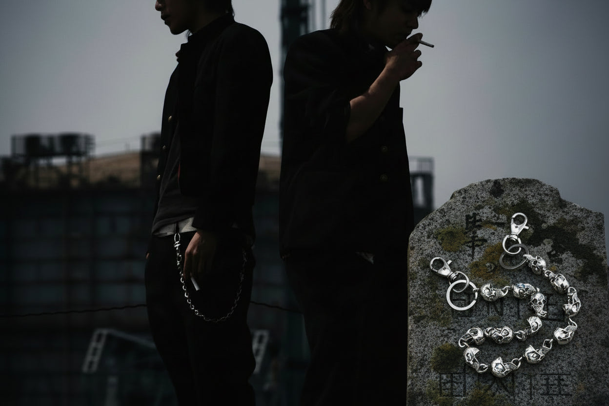 Cadena para Pantalones de Calavera Metálica